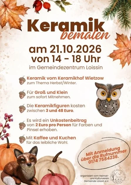 Flyer Kermaik bemalen