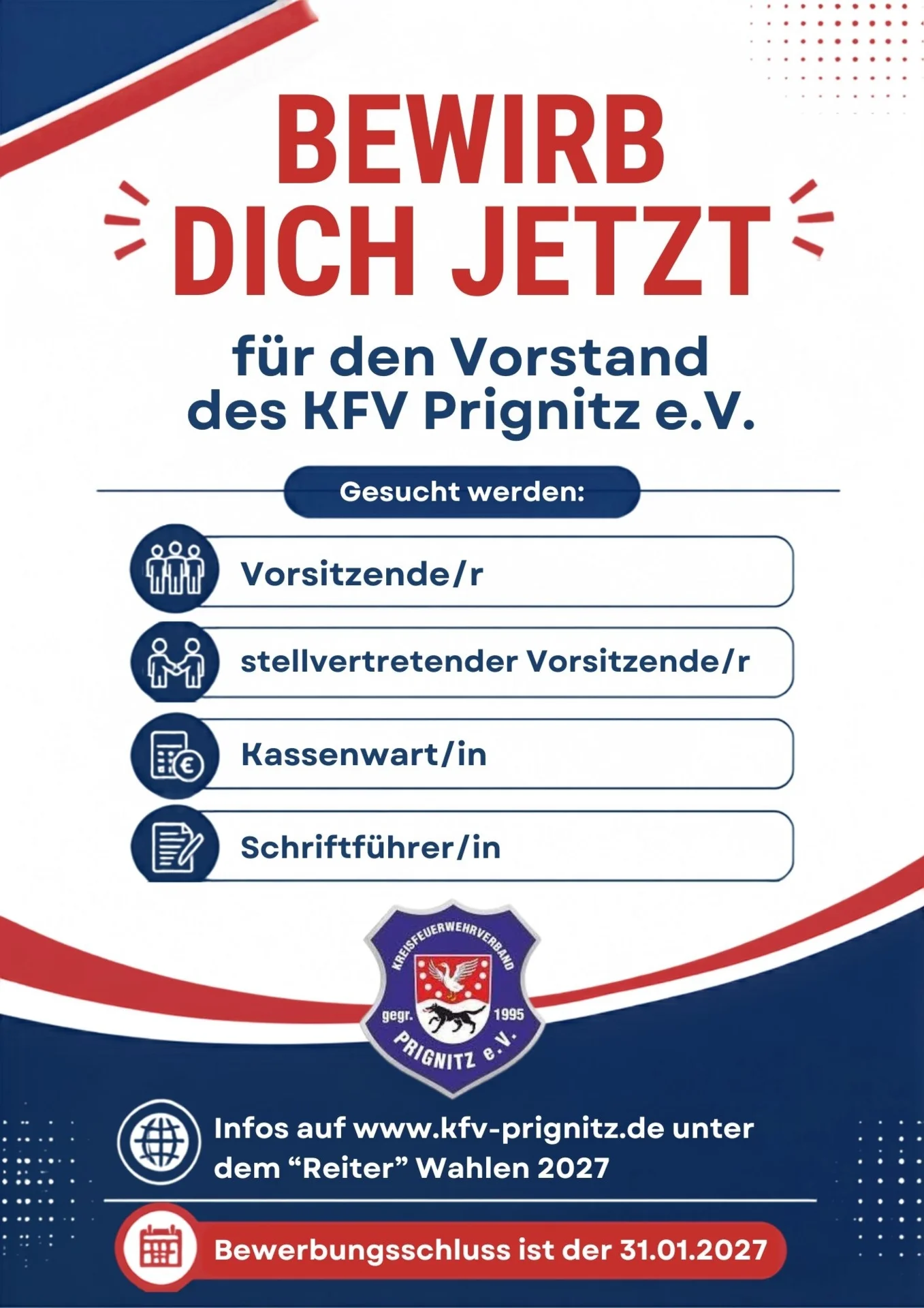Wahlplakat Vorstand Social Media