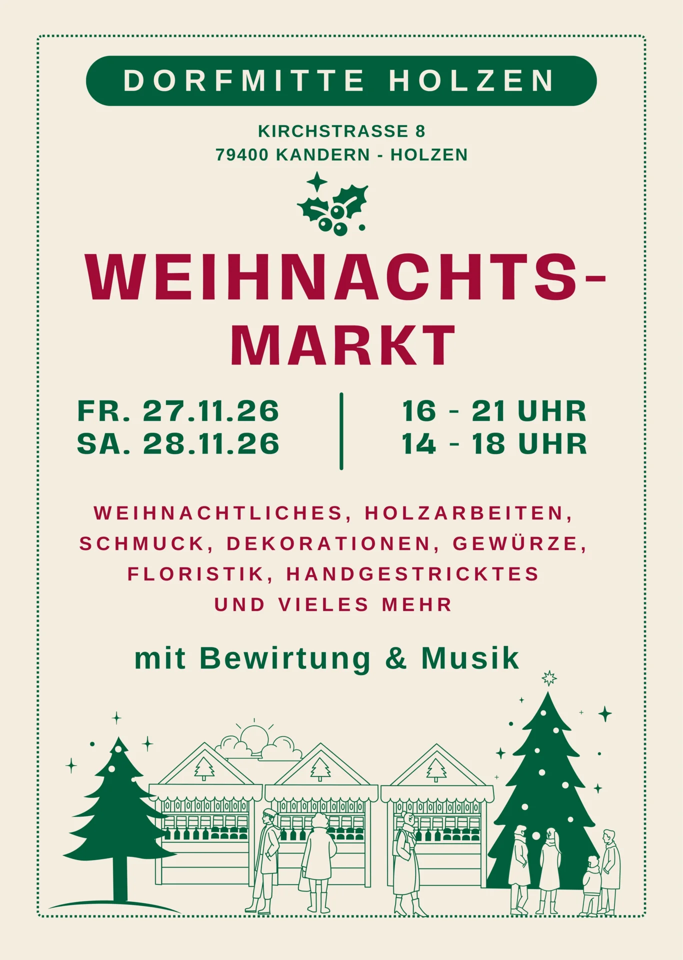 Poster Weihnachtsmarkt