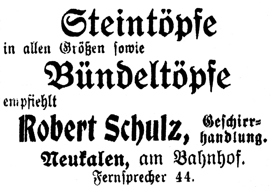 Annonce von 1918