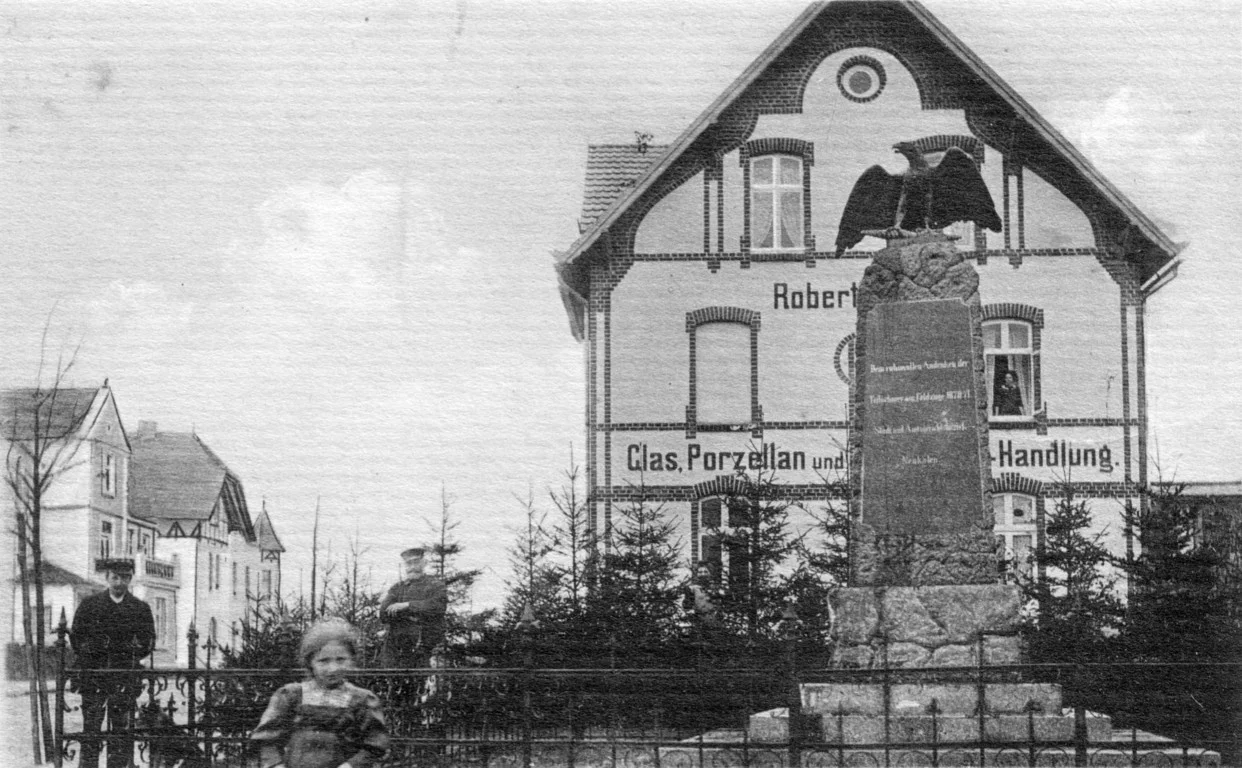 Ansichtskarte (um 1925) mit dem Haus von Robert Schulz