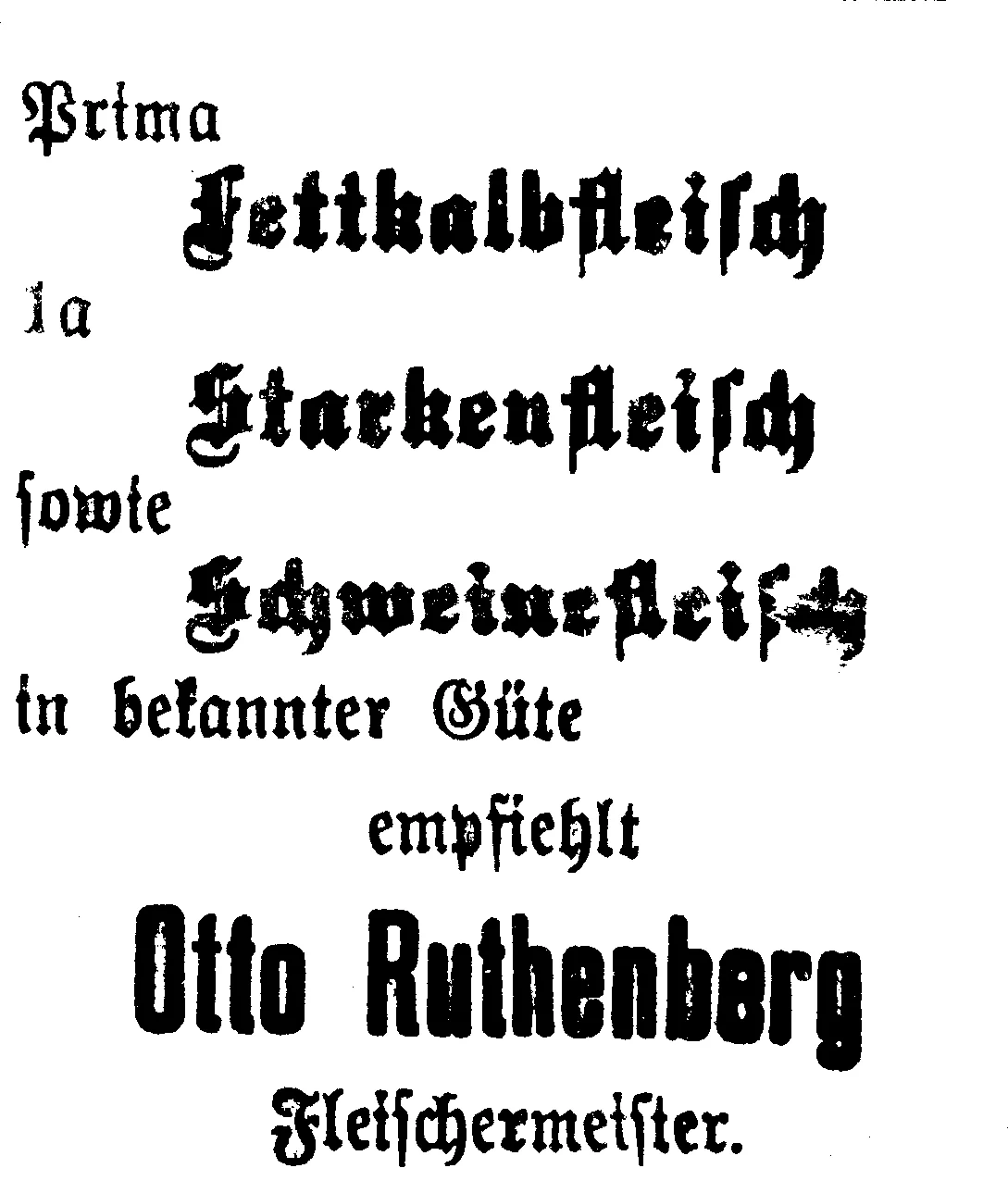 Annonce Ruthenberg im Neukalener Tageblatt vom 12.4.1935