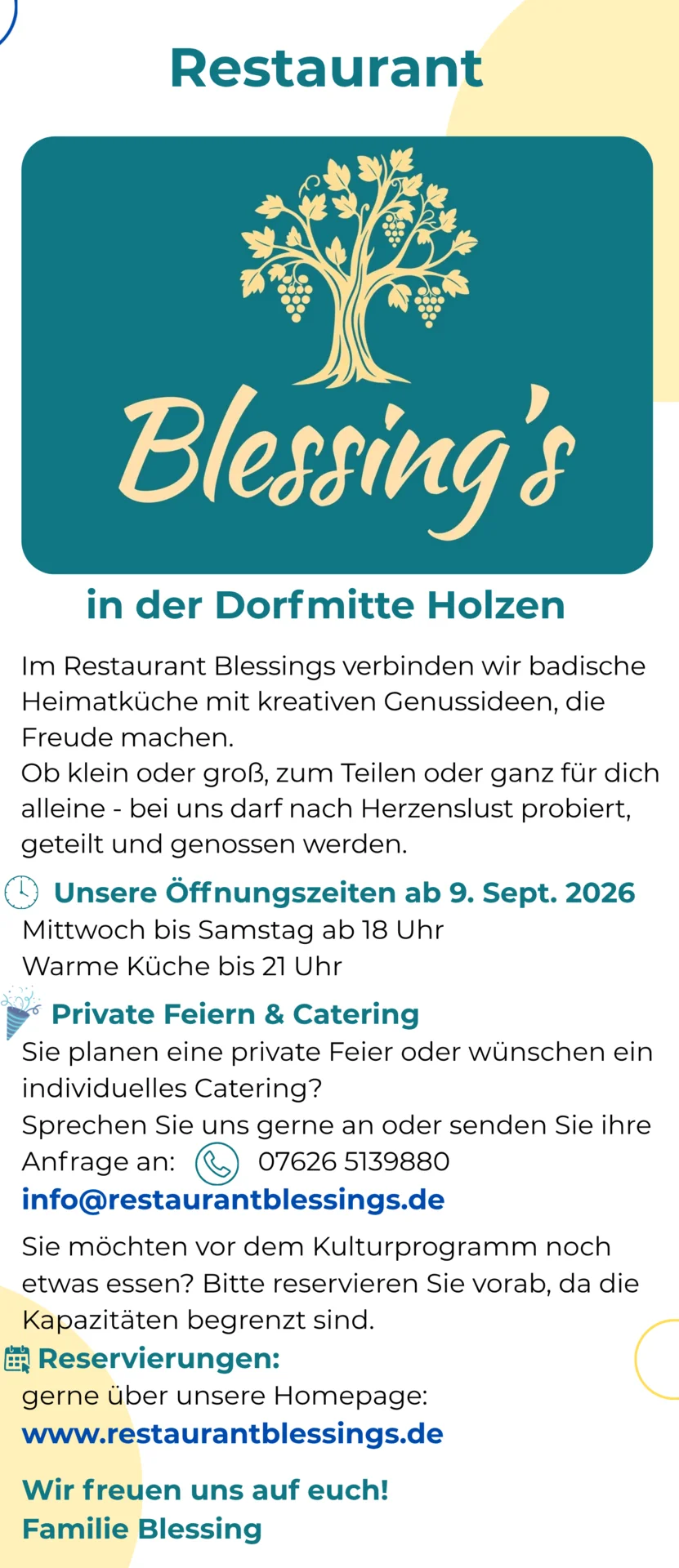 Infos zum Restaurant