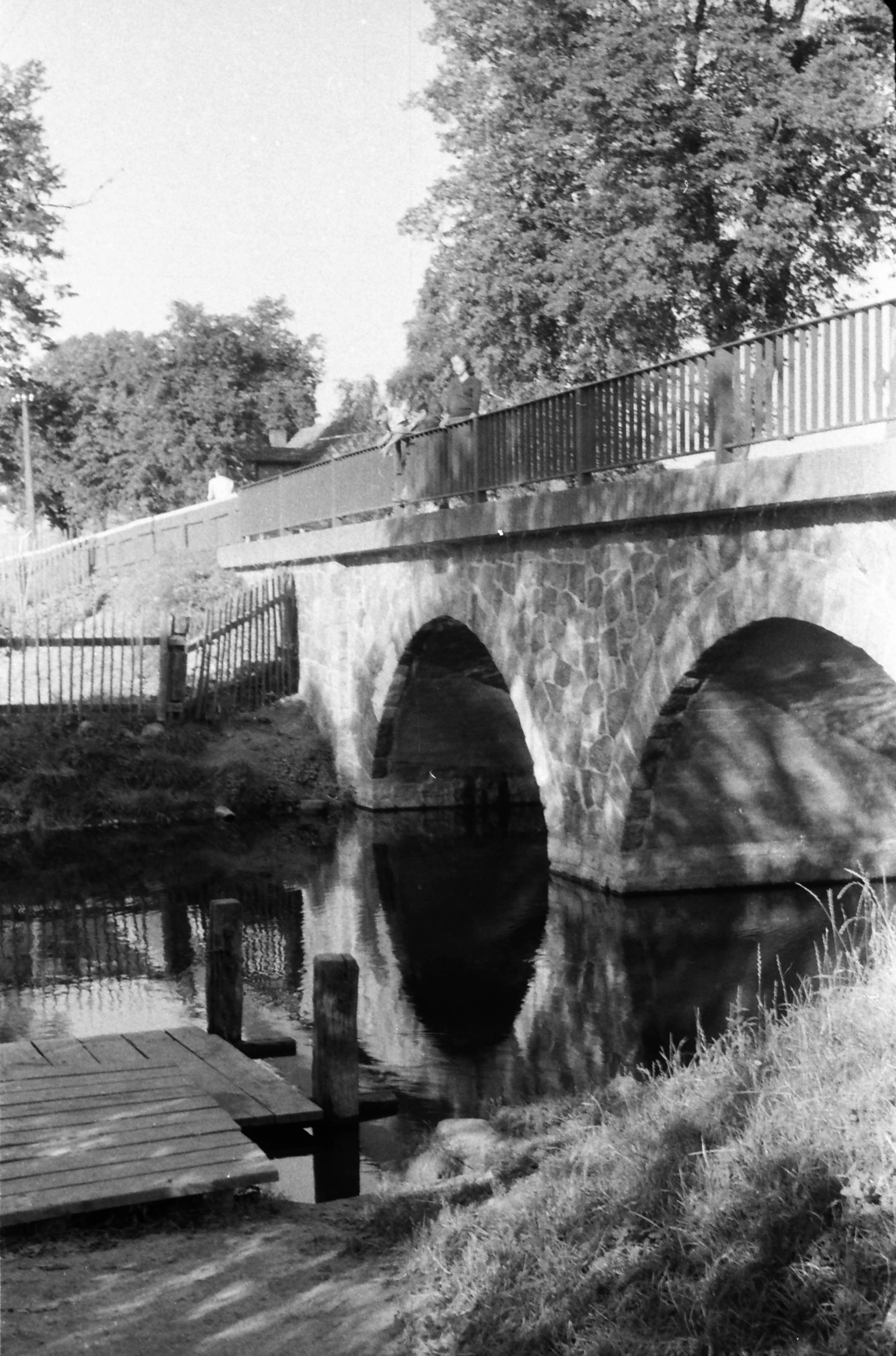 Die "Wasch" an der großen Brücke (um 1960)