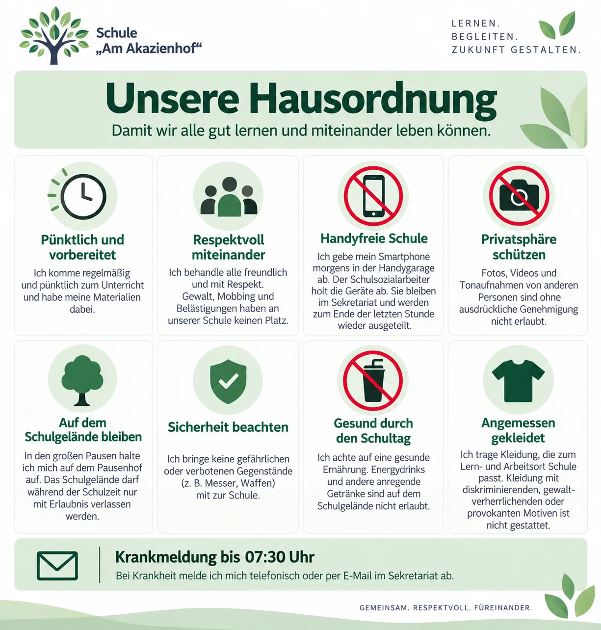 Hausordnung Schule "Am Akazienhof" Falkensee