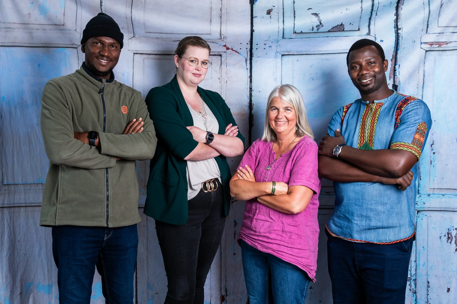 1. Treffen in Jaderberg mit Thierno Diallo, Moussa Sy Lena Linnemannstöns und Kerstin Bonk