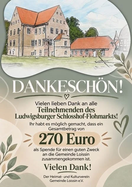 Spende Ludwigsburger Schlosshof-Flohmarkt