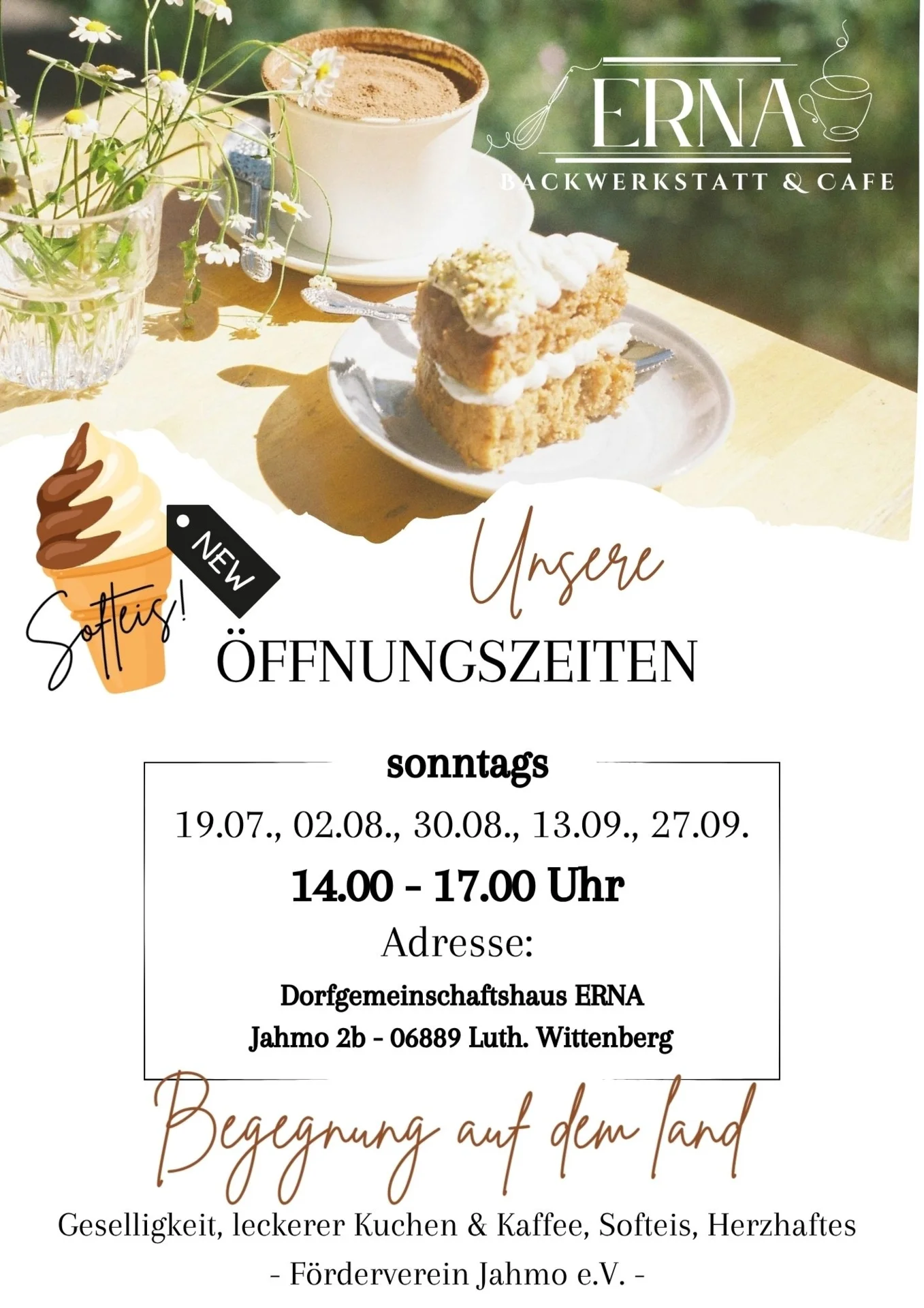 Cafe Erna - Öffnungszeiten