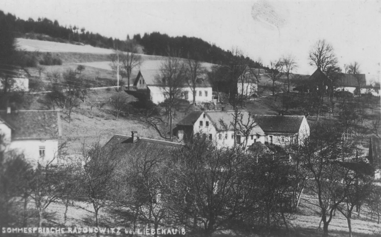 Ansichtskarte Sommerfrische Radonowitz bei Liebenau i B (1938)