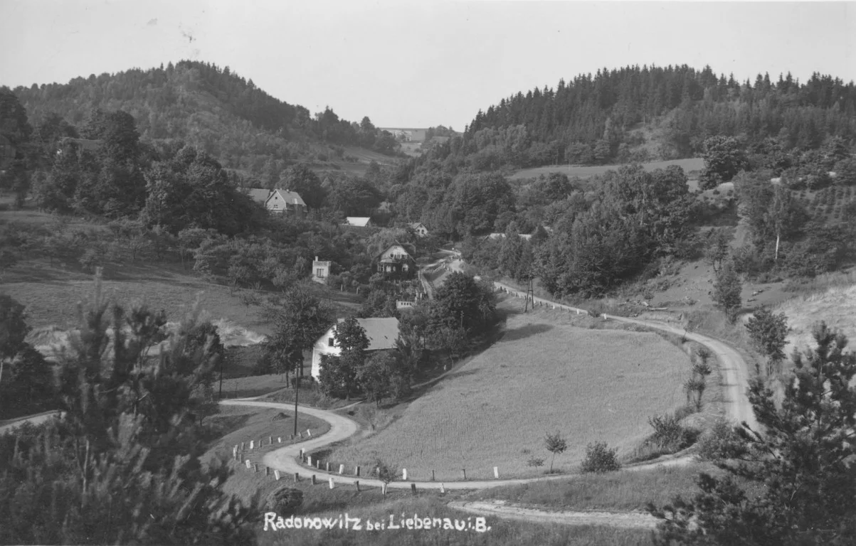 Ansichtskarte Radonowitz bei Liebenau i.B. (1940)