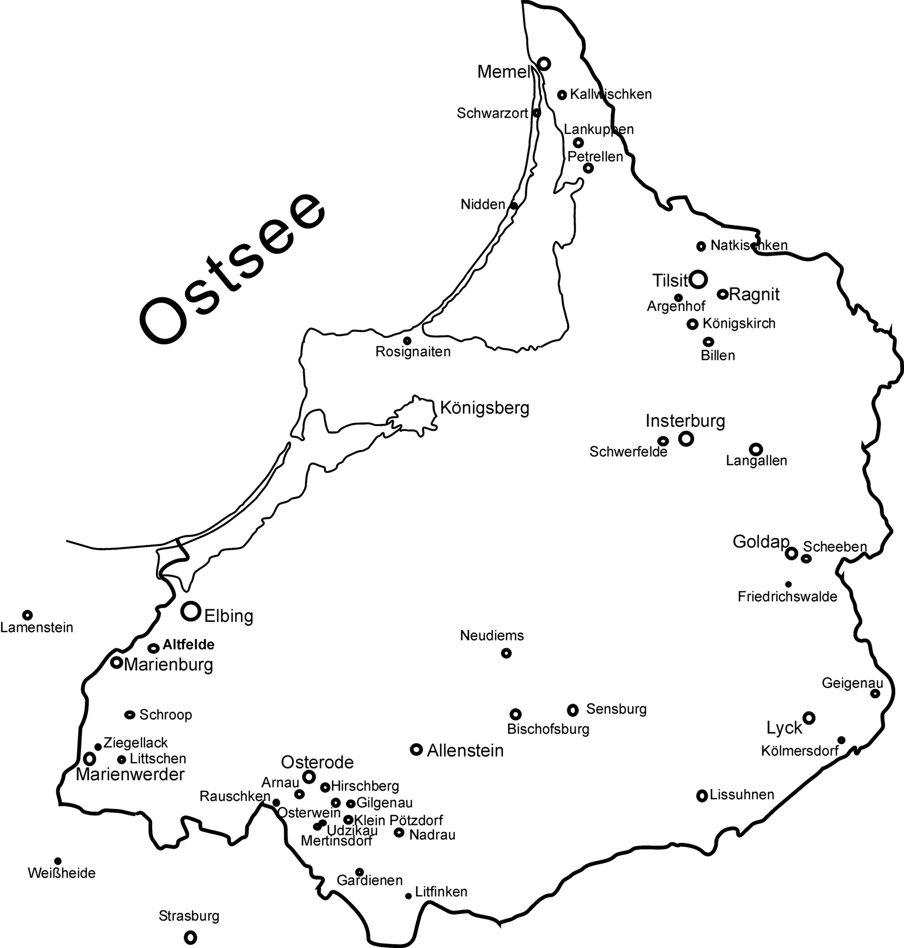 Ostpreußen Zeichnung