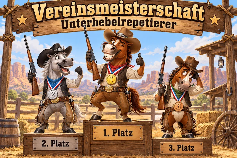 Cowboy-Pferde feiern die Vereinsmeisterschaft