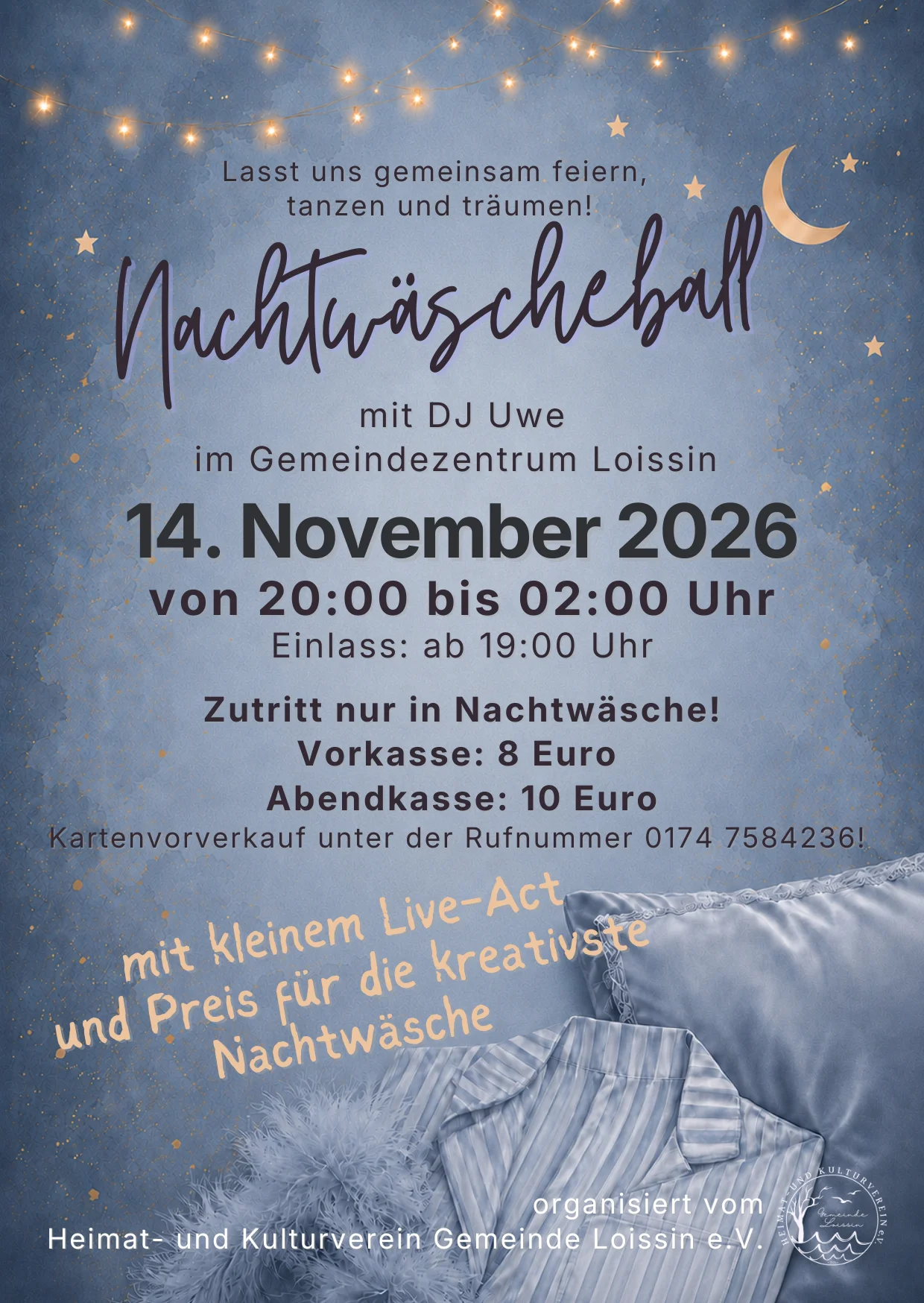 Flyer Nachtwäscheball