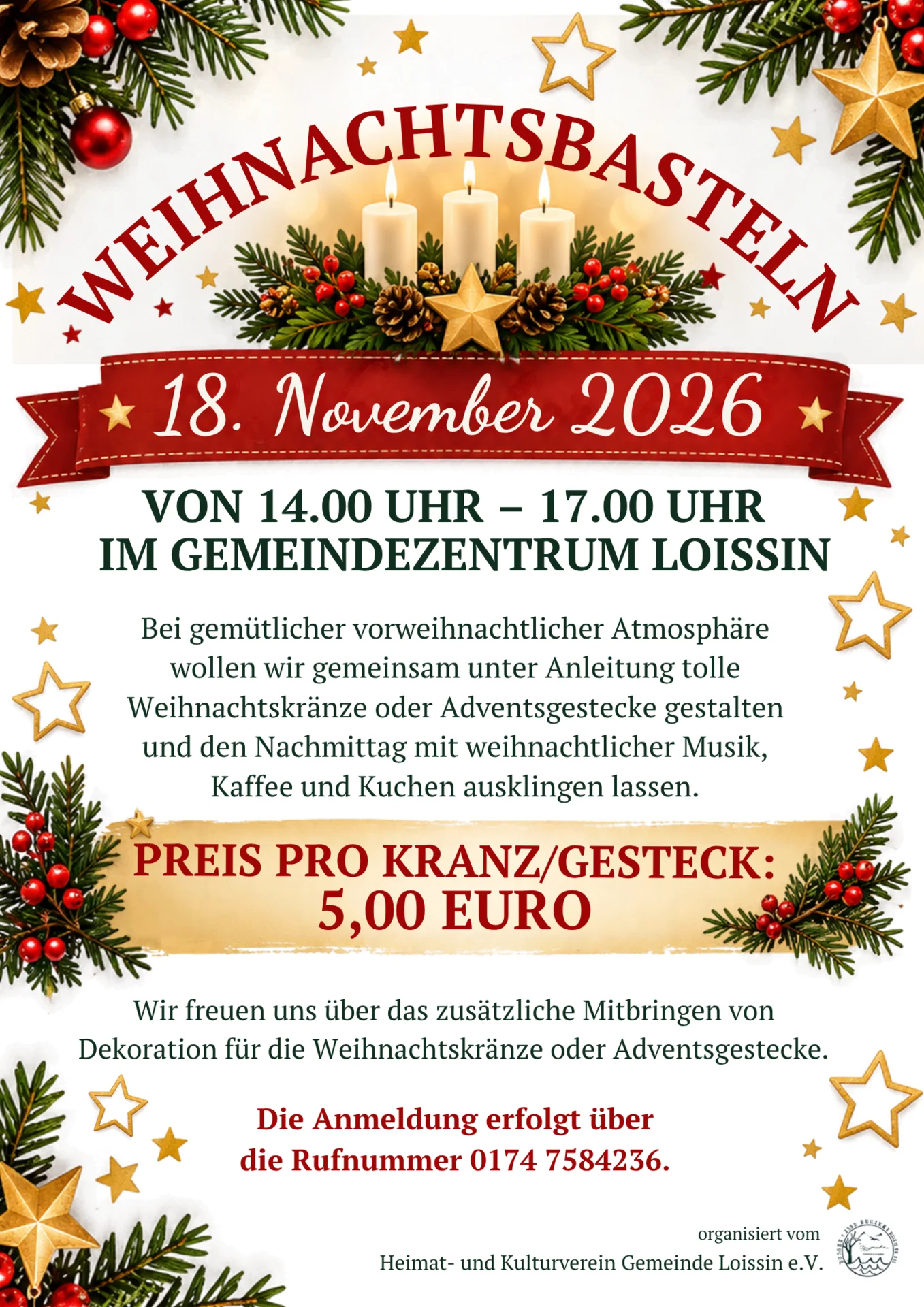 Flyer Weihnachtsbasteln