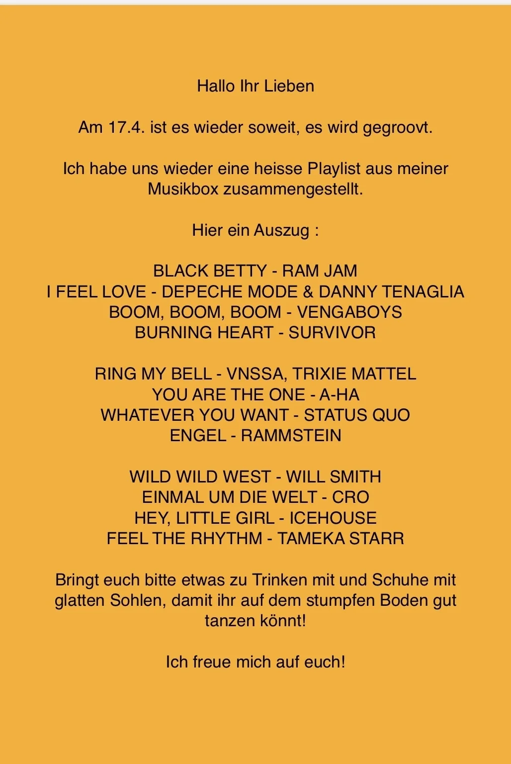 Einladung