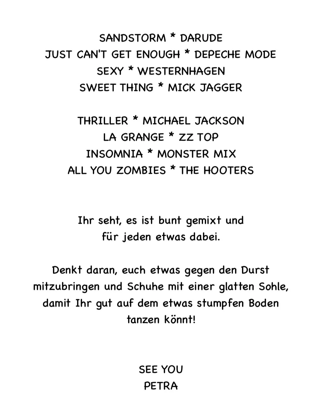 Song-Auswahl