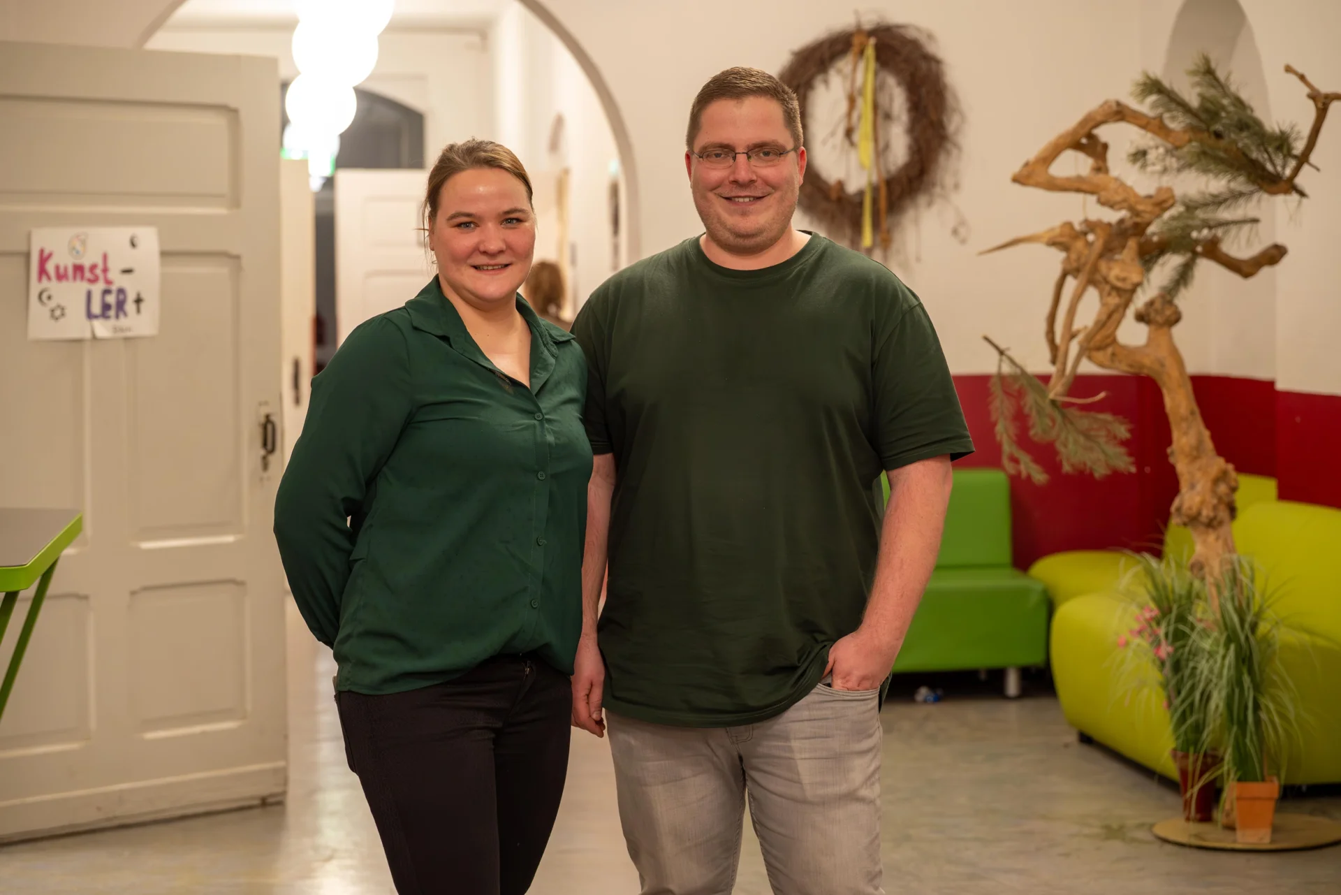Schulleiterin Frau Janetzky und Stellvertreter Herr Binte
