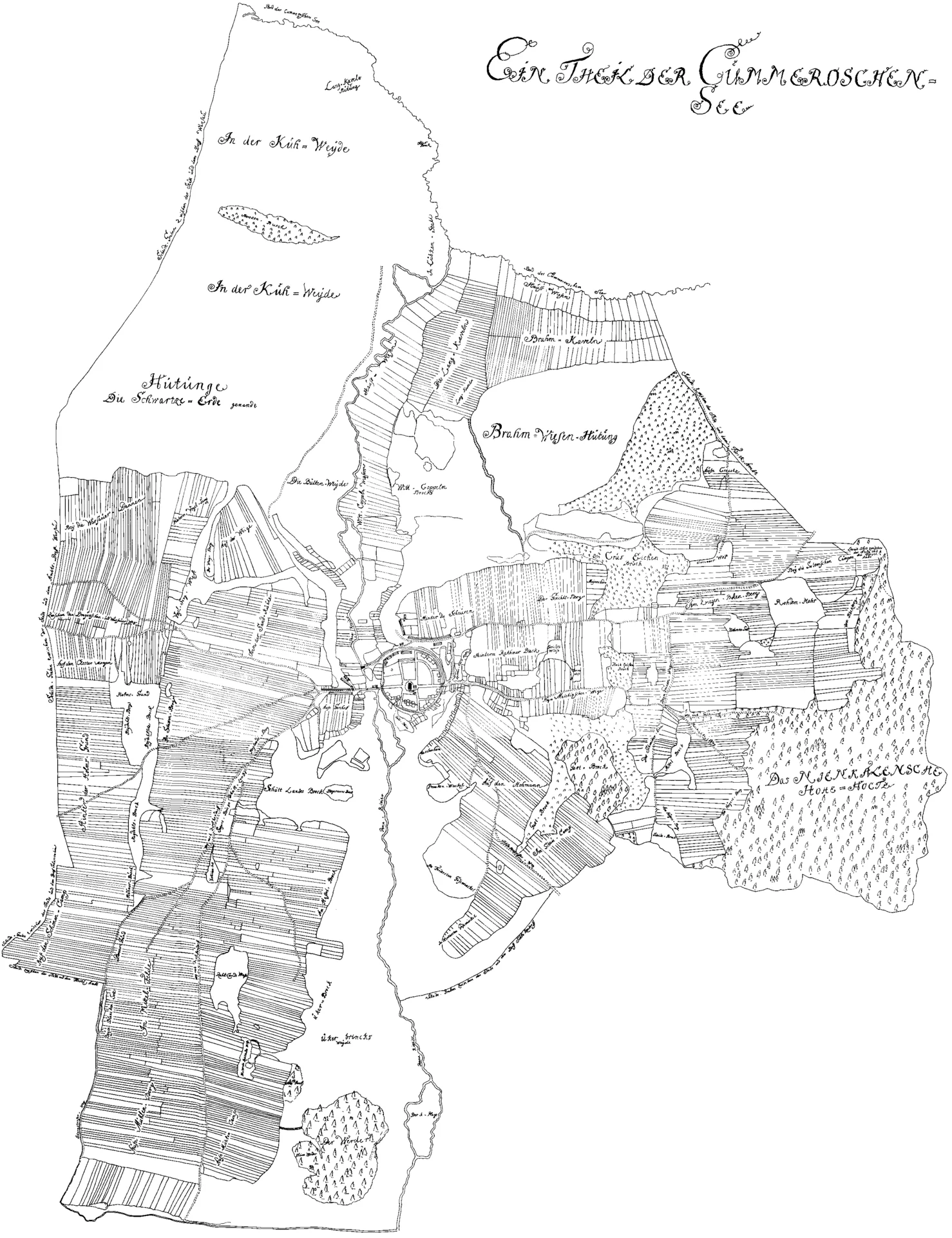 Nachzeichnung der Karte von 1727