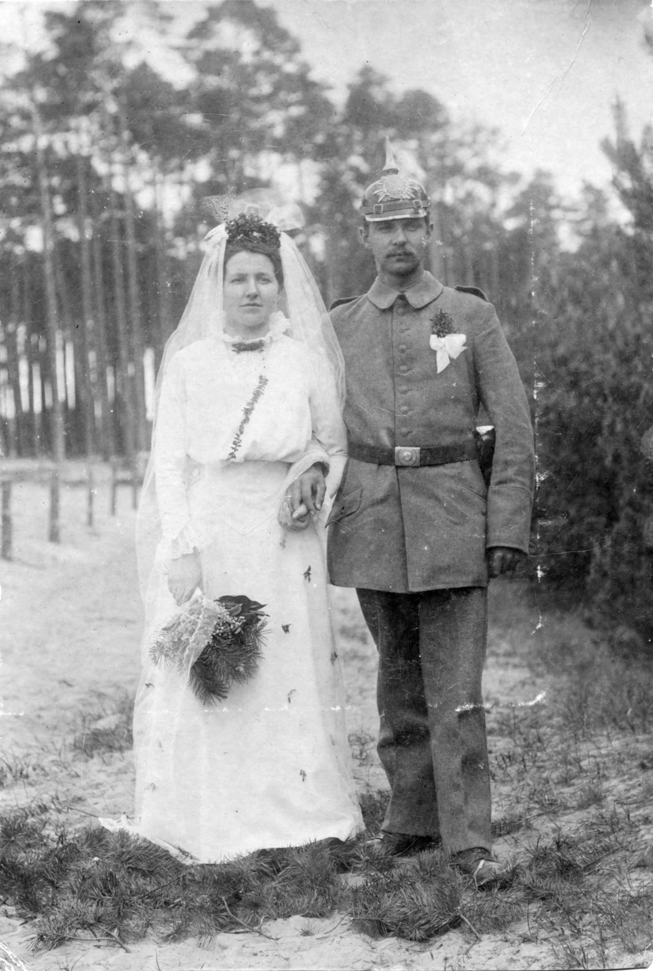 Kriegstrauung Helene Mahncke und August Voss am 17.5.1916