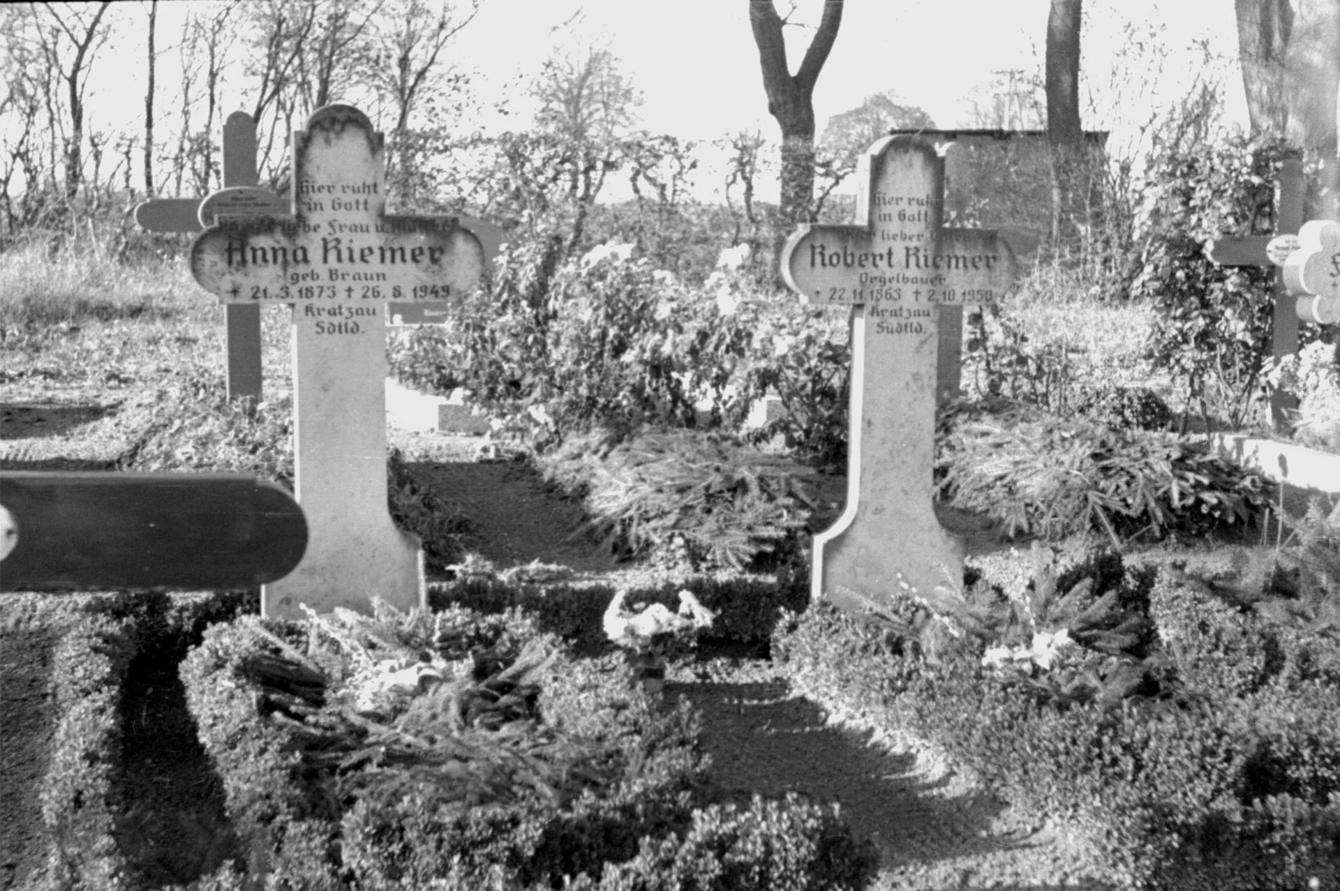 Friedhof Neukalen, um 1955 (2)