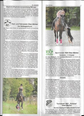 Artikel "Der Reitbegleithund" 