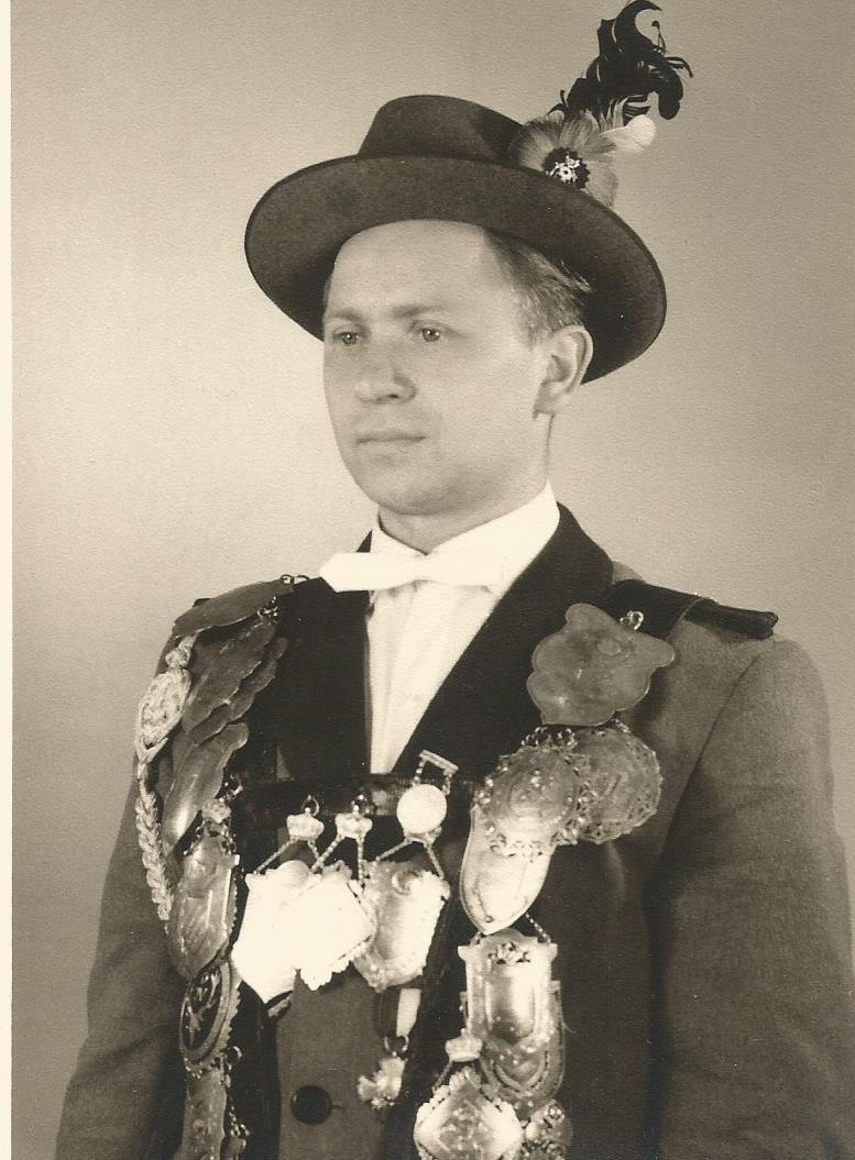 Bild: Hans Strüver Schützenkönig 1961