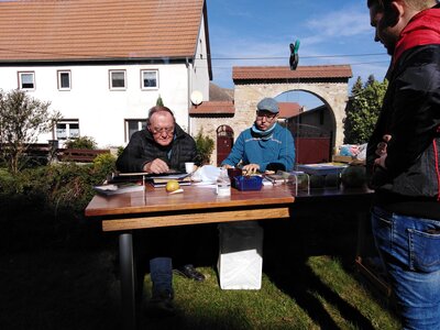 Unser Obstbestimmungs-Team  (Bild vergr&ouml;&szlig;ern)