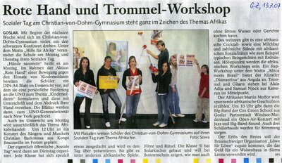 Foto des Albums: Sozialer Tag am CvD 2007
