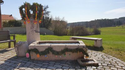 Foto des Albums: Osterhasen und Osterbrunnen