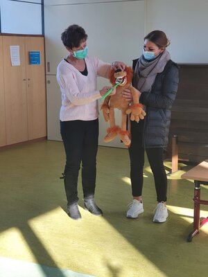 Foto des Albums: Die Zahnärztin zu Besuch in den 1. Klassen
