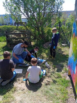 Foto des Albums: Graffitiworkshop im Jugendgarten Goldberg (09. 05. 2022)