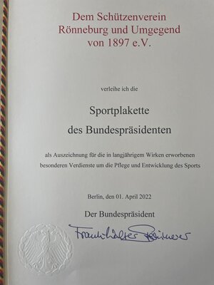 Foto des Albums: Sportplakette