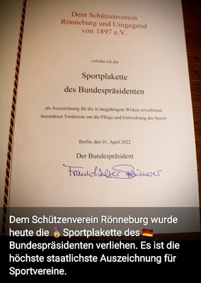 Foto des Albums: Sportplakette
