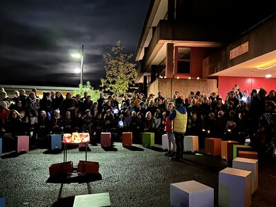 Begr&uuml;&szlig;ung durch Erstkl&auml;ssler - habt ihr toll gemacht!  (Bild vergr&ouml;&szlig;ern)