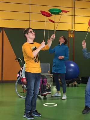 Fotoalbum Zirkus - Workshop der Oberstufe mit Bille Billewitz