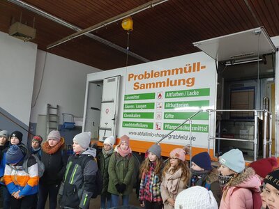 Foto des Albums: Wohin mit dem Müll? Die Klassen 4a und 4b besuchen den Wertstoffhof in Bad Neustadt