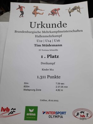 Foto des Albums: Halle Mehrkampf U12 Cottbus, 18.02.23 (01.​03.​2023)