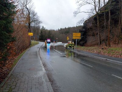 Foto des Albums: Technische Hilfe Klein - Straße überflutet 02/23
