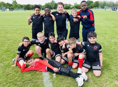 Mit dem Fair-Play-Pokal 