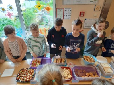 Foto des Albums: Pausenverkauf der Klassen 4a und 4b