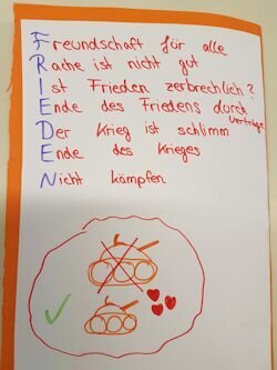 Foto des Albums: Friedensprojekt im LER-Unterricht der Klassen 5 und 6