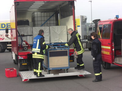 und wiedr auf den Fahrzeugen verlastet.  (Bild vergr&ouml;&szlig;ern)