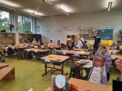 Foto des Albums: Aktion Biobrotbox in den beiden ersten Klassen