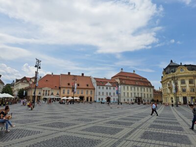 Unsere Unterkunft war in Sibiu (Hermannstadt)  (Bild vergr&ouml;&szlig;ern)