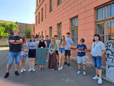 Die litauischen Musiker mit ihrem Leiter Arunas.  (Bild vergr&ouml;&szlig;ern)