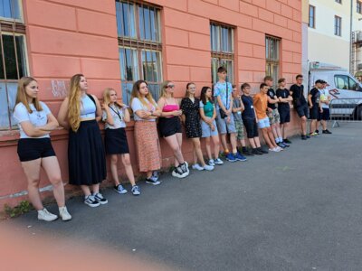 Die polnischen Musiker.  (Bild vergr&ouml;&szlig;ern)