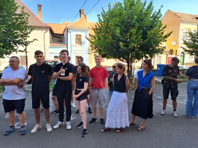 Die deutschen Musiker.  (Bild vergr&ouml;&szlig;ern)