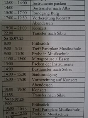 Foto des Albums: Impressionen vom Probenlager & Aufführungen der Friedenssinfonie 2023 in Rumänien