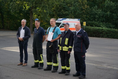 Ehrenzeichen der Landesjugendfeuerwehr in Bronze f&uuml;r Chris Nahoba 