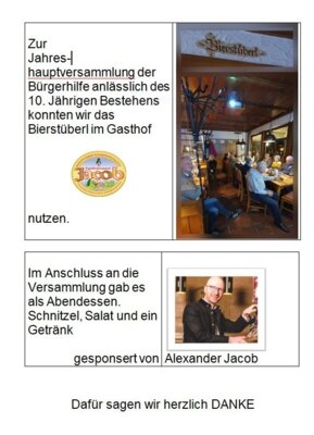 Foto des Albums: Jahreshauptversammlung zum 10jährigen Bestehen